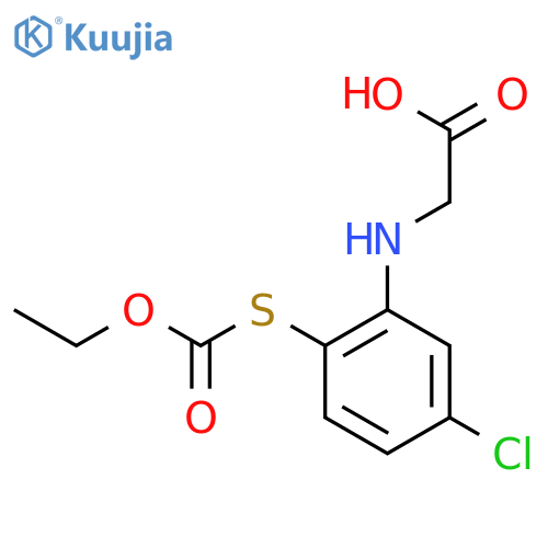 GLYCINE, N-[5-CHLORO-2-[(ETHOXYCARBONYL)THIO]PHENYL]- structure