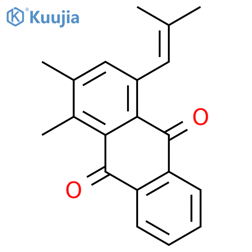 9,10-ANTHRACENEDIONE, 1,2-DIMETHYL-4-(2-METHYL-1-PROPENYL)- structure