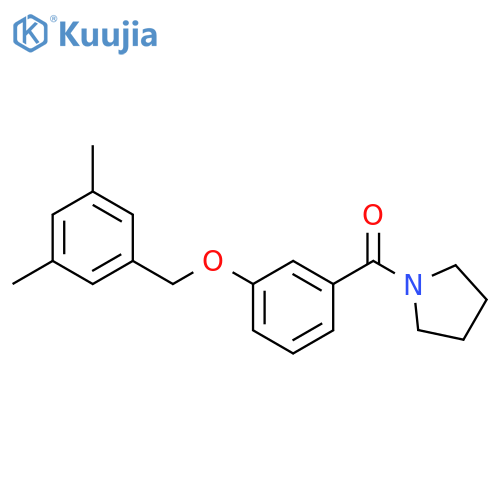PYRROLIDINE, 1-[3-[(3,5-DIMETHYLPHENYL)METHOXY]BENZOYL]- structure