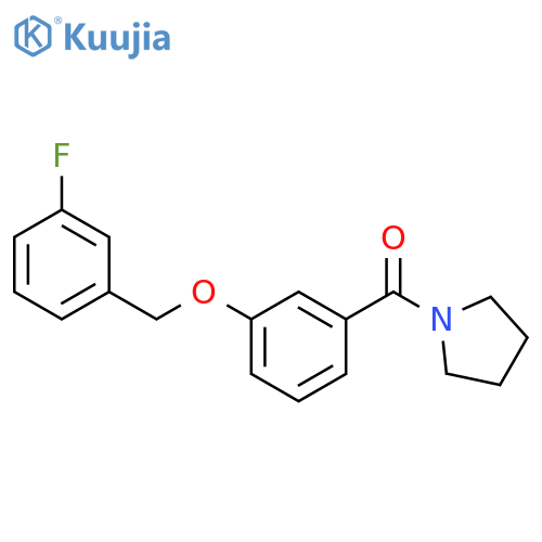 PYRROLIDINE, 1-[3-[(3-FLUOROPHENYL)METHOXY]BENZOYL]- structure