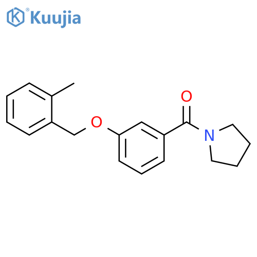 PYRROLIDINE, 1-[3-[(2-METHYLPHENYL)METHOXY]BENZOYL]- structure