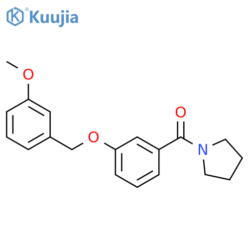PYRROLIDINE, 1-[3-[(3-METHOXYPHENYL)METHOXY]BENZOYL]- structure