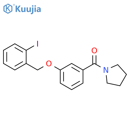 PYRROLIDINE, 1-[3-[(2-IODOPHENYL)METHOXY]BENZOYL]- structure
