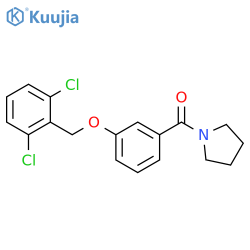 PYRROLIDINE, 1-[3-[(2,6-DICHLOROPHENYL)METHOXY]BENZOYL]- structure