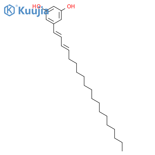 1,3-Benzenediol, 5-(nonadecadienyl)- structure