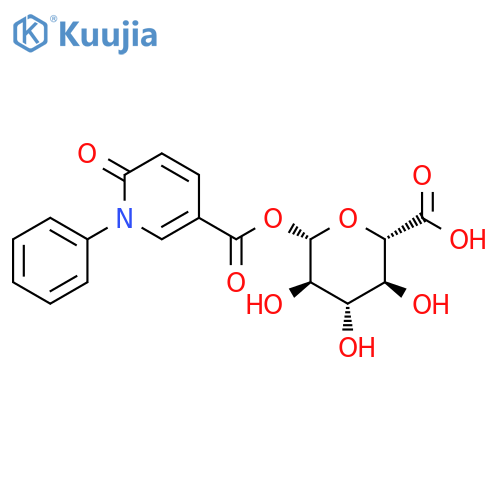1-(1,6-Dihydro-6-oxo-1-phenyl-3-pyridinecarboxylate)-b-D-glucopyranuronic Acid structure