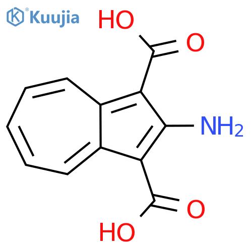 2-Aminoazulene-1,3-dicarboxylic acid structure