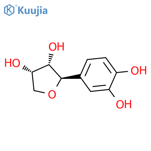 3,4-Furandiol, 2-(3,4-dihydroxyphenyl)tetrahydro-, (2R,3S,4S)-rel- structure