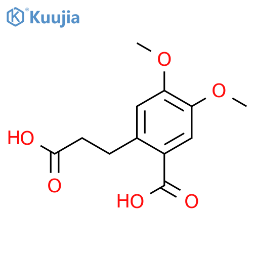 BENZENEPROPANOIC ACID, 2-CARBOXY-4,5-DIMETHOXY- structure