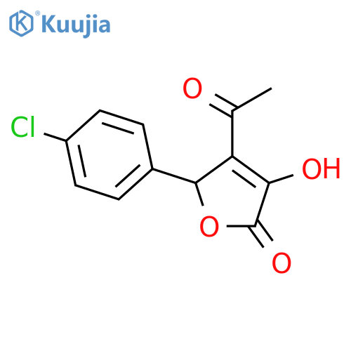 4-Acetyl-5-(4-chloro-phenyl)-3-hydroxy-5H-furan-2-one structure