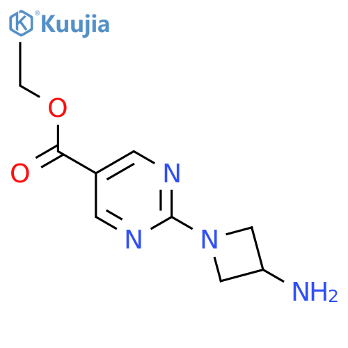 Ethyl 2-(3-aminoazetidin-1-yl)pyrimidine-5-carboxylate structure