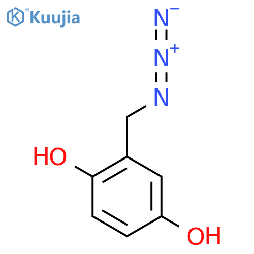 2-(Azidomethyl)benzene-1,4-diol structure