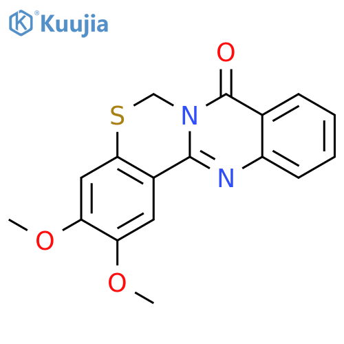 6H,8H-Quinazolino[3,2-c][1,3]benzothiazin-8-one, 2,3-dimethoxy- structure