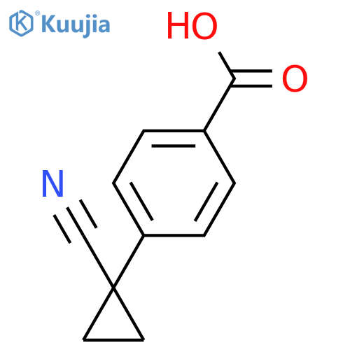 4-(1-cyanocyclopropyl)benzoic acid structure