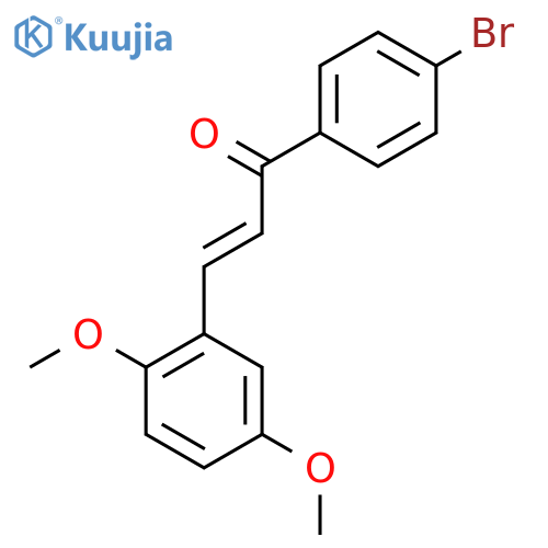 (E)-1-(4-Bromophenyl)-3-(2,5-dimethoxyphenyl)prop-2-en-1-one structure