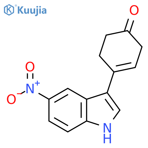 4-(5-Nitro-1H-indol-3-yl)cyclohex-3-en-1-one structure