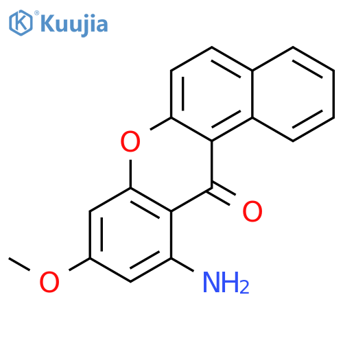 12H-BENZO[A]XANTHEN-12-ONE, 11-AMINO-9-METHOXY- structure