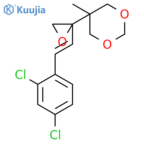 1,3-Dioxane, 5-[2-[2-(2,4-dichlorophenyl)ethenyl]oxiranyl]-5-methyl- structure