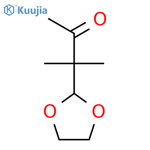 2-Butanone, 3-(1,3-dioxolan-2-yl)-3-methyl- structure