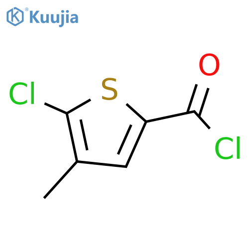 2-Thiophenecarbonylchloride, 5-chloro-4-methyl- structure