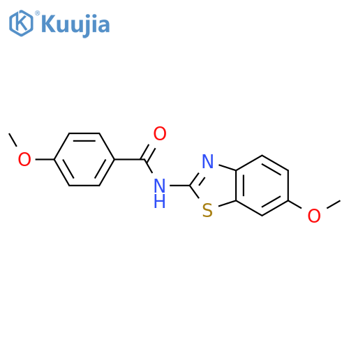 4-methoxy-N-(6-methoxy-1,3-benzothiazol-2-yl)benzamide structure