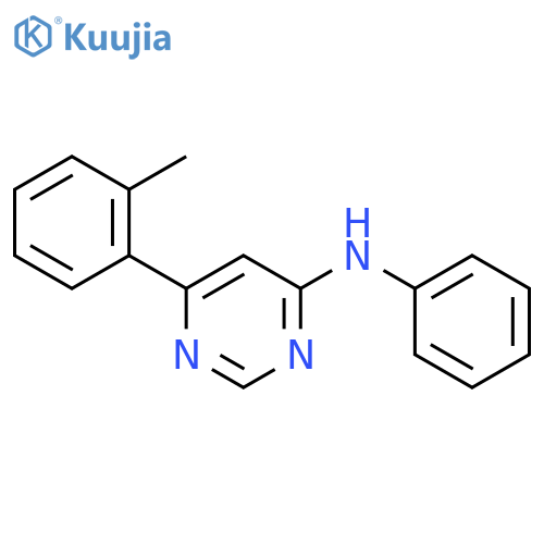 4-Pyrimidinamine, 6-(2-methylphenyl)-N-phenyl- structure