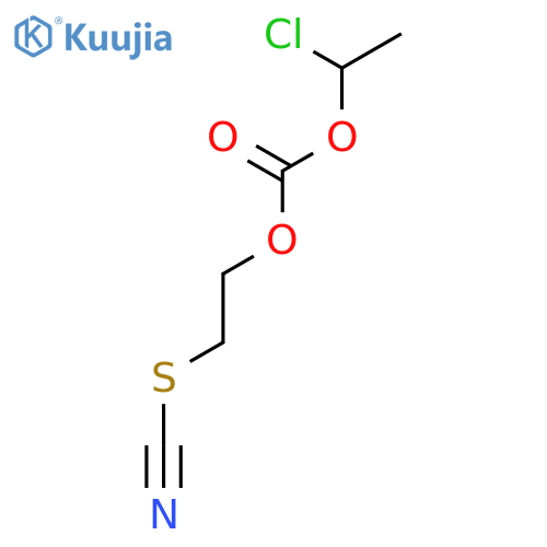 CARBONIC ACID, 1-CHLOROETHYL 2-THIOCYANATOETHYL ESTER structure