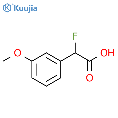 2-fluoro-2-(3-methoxyphenyl)acetic acid structure