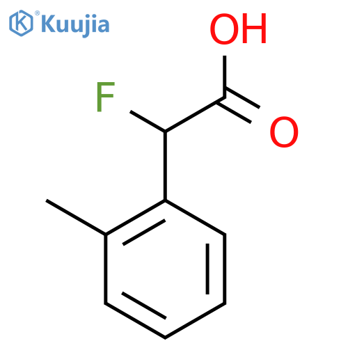 2-fluoro-2-(2-methylphenyl)acetic acid structure