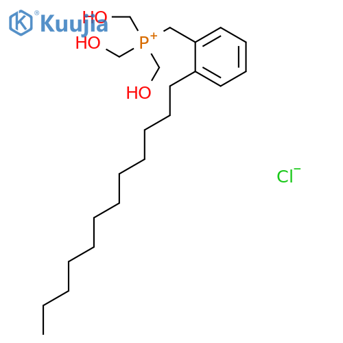 Phosphonium, [(2-dodecylphenyl)methyl]tris(hydroxymethyl)-, chloride structure