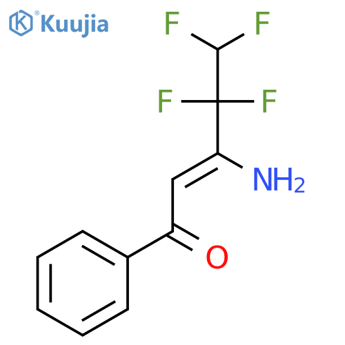 2-PENTEN-1-ONE, 3-AMINO-4,4,5,5-TETRAFLUORO-1-PHENYL-, (2Z)- structure