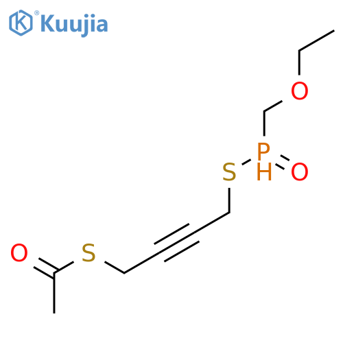 Ethanethioic acid, S-[4-[(ethoxymethylphosphinyl)thio]-2-butynyl] ester structure