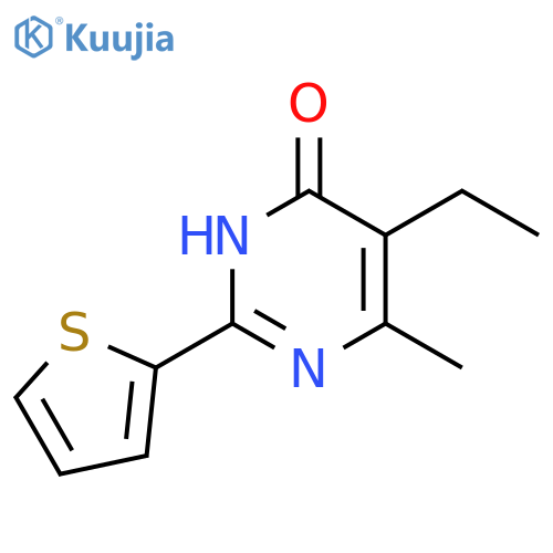 5-Ethyl-6-methyl-2-(thiophen-2-yl)-3,4-dihydropyrimidin-4-one structure