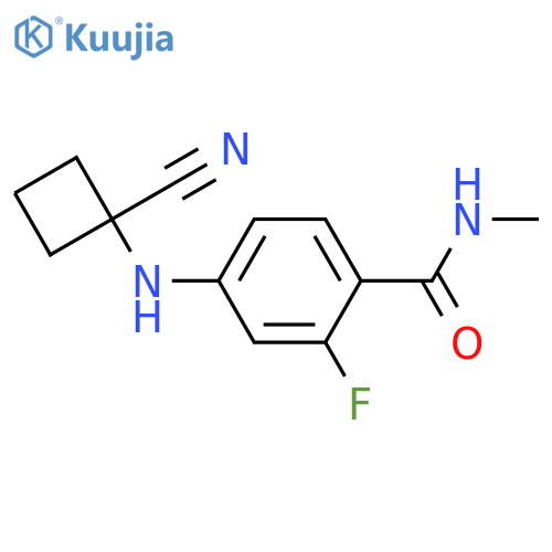 4-((1-Cyanocyclobutyl)amino)-2-fluoro-N-methylbenzamide structure