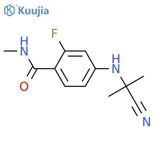 methylamino 4-[(1-cyano-1-methylethyl)amino]-2-fluorobenzoate structure
