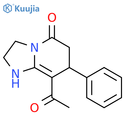 Imidazo[1,2-a]pyridin-5(1H)-one, 8-acetyl-2,3,6,7-tetrahydro-7-phenyl- structure
