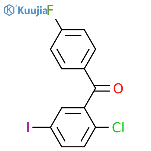 (2-Chloro-5-iodophenyl)(4-fluorophenyl)methanone structure
