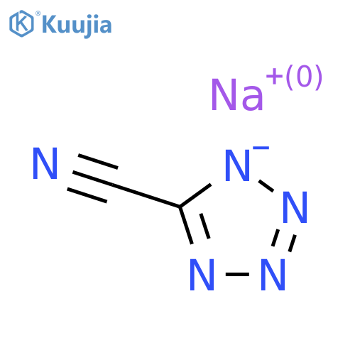 sodium 5-cyano-1H-1,2,3,4-tetrazol-1-ide structure