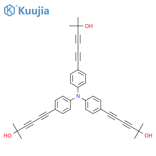 3,5-HEXADIYN-2-OL, 6,6',6''-(NITRILOTRI-4,1-PHENYLENE)TRIS[2-METHYL- structure