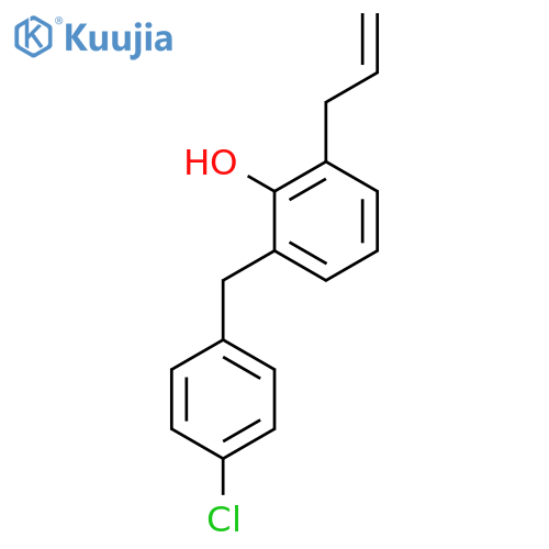 PHENOL, 2-[(4-CHLOROPHENYL)METHYL]-6-(2-PROPENYL)- structure