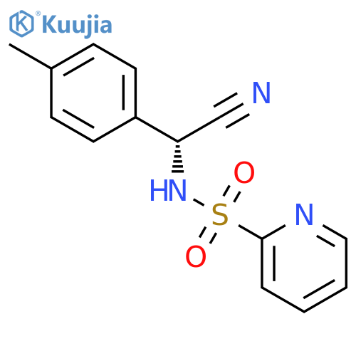 2-PYRIDINESULFONAMIDE, N-[(R)-CYANO(4-METHYLPHENYL)METHYL]- structure