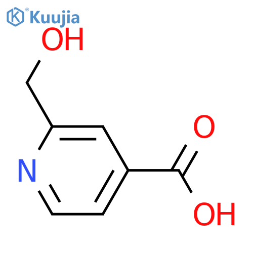 2-(hydroxymethyl)pyridine-4-carboxylic acid structure