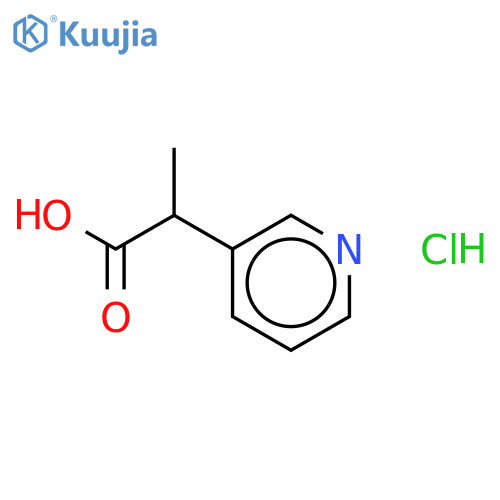 a-methyl-3-Pyridineacetic acid hydrochloride structure