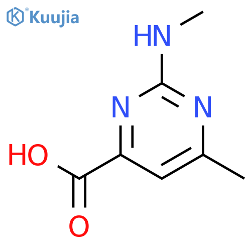 6-Methyl-2-(methylamino)pyrimidine-4-carboxylic acid structure