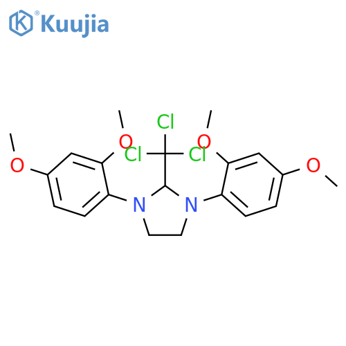 IMIDAZOLIDINE, 1,3-BIS(2,4-DIMETHOXYPHENYL)-2-(TRICHLOROMETHYL)- structure