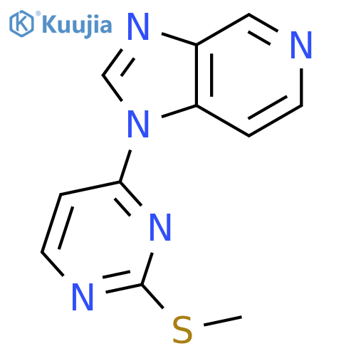 1H-Imidazo[4,5-c]pyridine, 1-[2-(methylthio)-4-pyrimidinyl]- structure