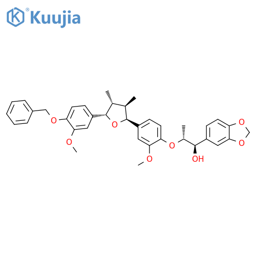 (αR)-α-[(1R)-1-[2-Methoxy-4-[(2S,3R,4R,5S)-tetrahydro-5-[3-methoxy-4-(phenylmethoxy)phenyl]-3,4-dimethyl-2-furanyl]phenoxy]ethyl]-1,3-benzodioxole-5-methanol structure