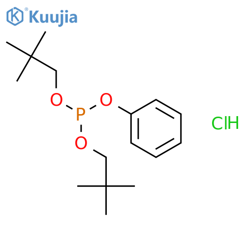 Phosphorous acid, bis(2,2-dimethylpropyl) phenyl ester, hydrochloride structure