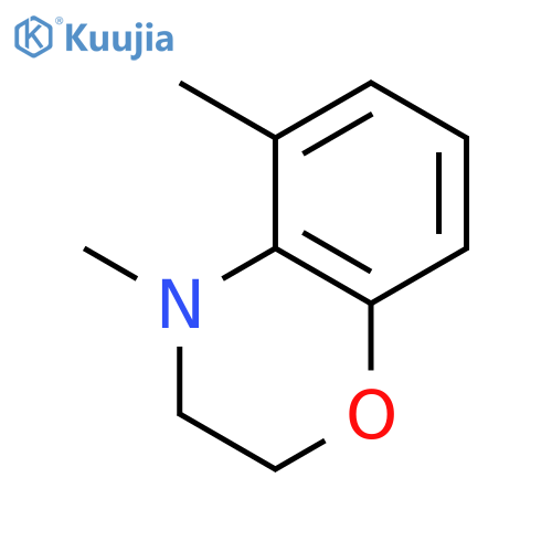 2H-1,4-Benzoxazine, 3,4-dihydro-4,5-dimethyl- structure