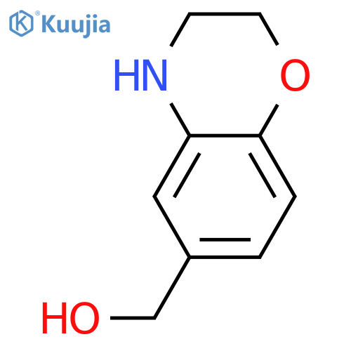 3,4-dihydro-2H-1,4-benzoxazin-6-ylmethanol structure